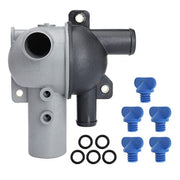 WLFINKMO front view water distribution housing showing ports and bolt pattern for correct fit