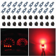 WLJH front pack of 20 bulbs showing compact wedge design and bright red option