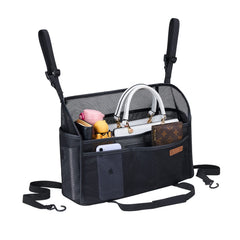 WLLWOO front seat wide view showing organized pockets and clear access
