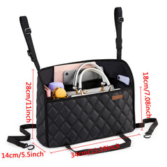 WLLWOO installed with purse upright for organized easy access