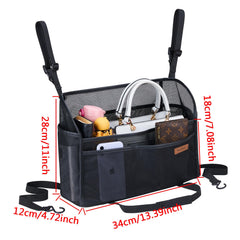 WLLWOO organizer holding purse tablet phone and bottle for easy reach