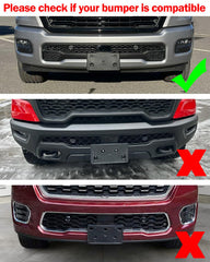 Wocch bracket mounted on Ram1500 bumper demonstrating secure fit