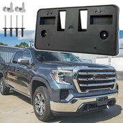 Wocch front license plate frame showing clean front view and OEM fit on GMC Sierra