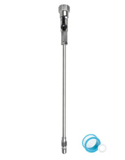 WodGod wand front overview showing full stainless steel body and nozzle benefit