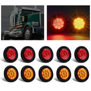 Wodvyss amber and red lights front view showing compact pack and bright benefit