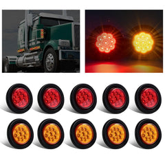 Wodvyss amber and red lights front view showing compact pack and bright benefit