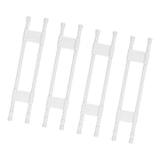 Wogomz front view showing two assembled tension rods keeping items secure