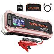 WOLFBOX front view showing rose gold finish and compact design for stylish portability