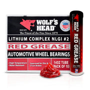 Wolf's Head tube front view showing product and easy dispensing benefit