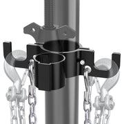 WOLFWILL front view showing organized chains and elevated plug for cleaner towing