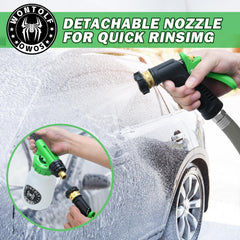 Wontolf foam gun spraying thick foam for safer paint protection