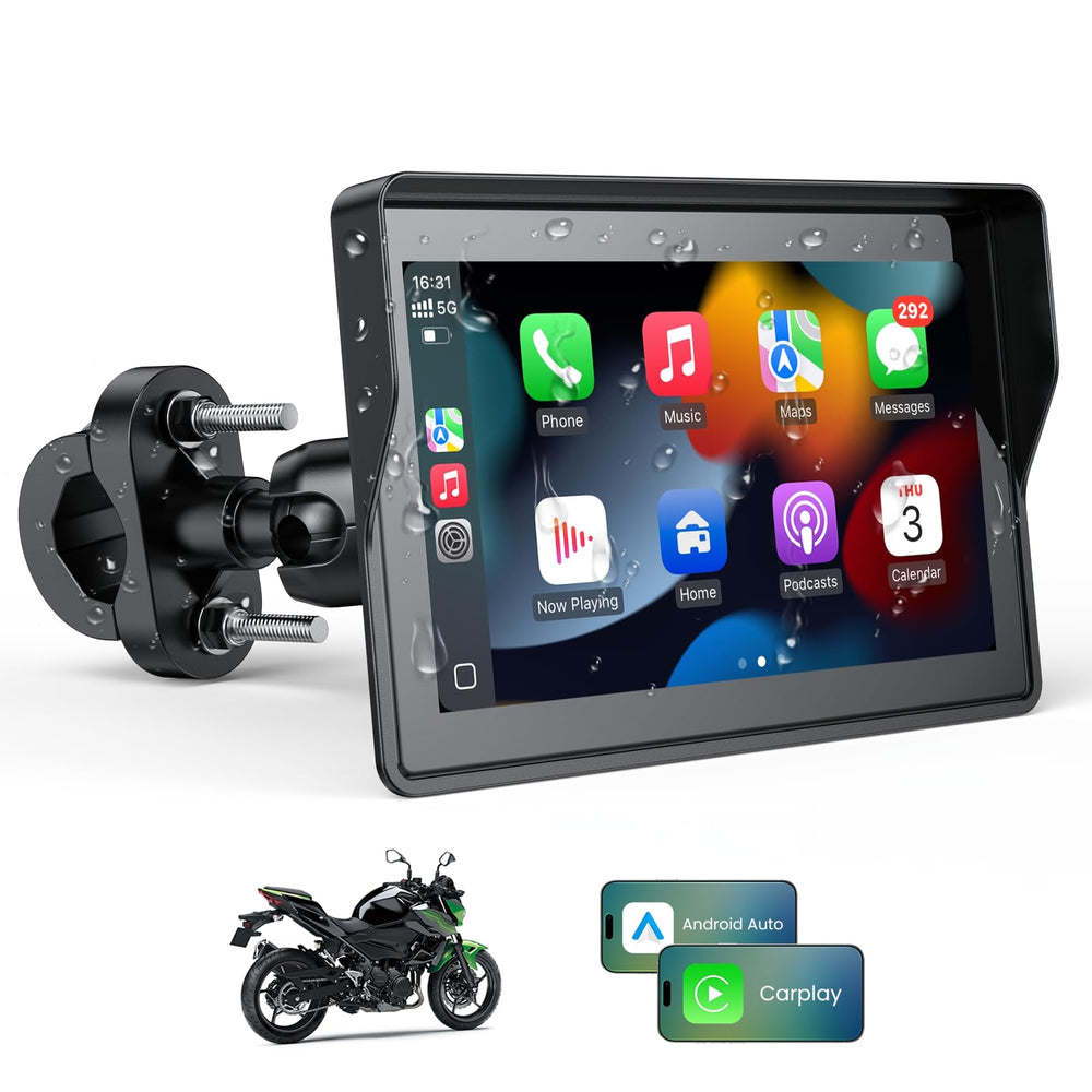 WonVon front view handlebar display showing compact GPS for easy navigation