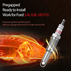 WOOFIXING close-up of iridium electrode highlighting durability and consistent spark benefit