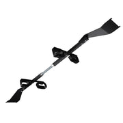 Woogreat front view of overhead gun rack showing compact profile and secure hold