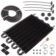 WOOTON front view of packaged 8-pass cooler showing compact profile and ready-to-install benefit