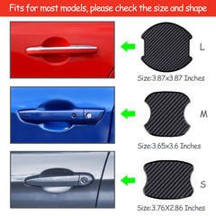 WORCAS cover installed behind door handle protects paint from scratches