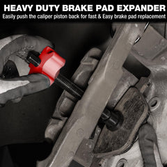 WORKPRO 360° swivel head detail to access tight brake spaces