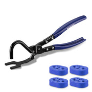 WORKPRO front view of exhaust hanger tool showing full length and profile, demonstrating reach