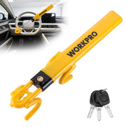 WORKPRO front view of steering wheel lock showing visible deterrent and fit