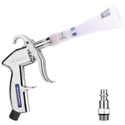 WORKPRO Tornado blow gun front view showing ergonomic grip and trigger, improves control