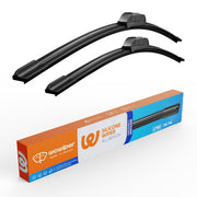 WOWIPER front packaging showing 28 and 14 inch blades and fit list for quick selection