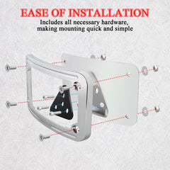 WOWTK hardware kit laid out with bolts and washers for quick, complete installation
