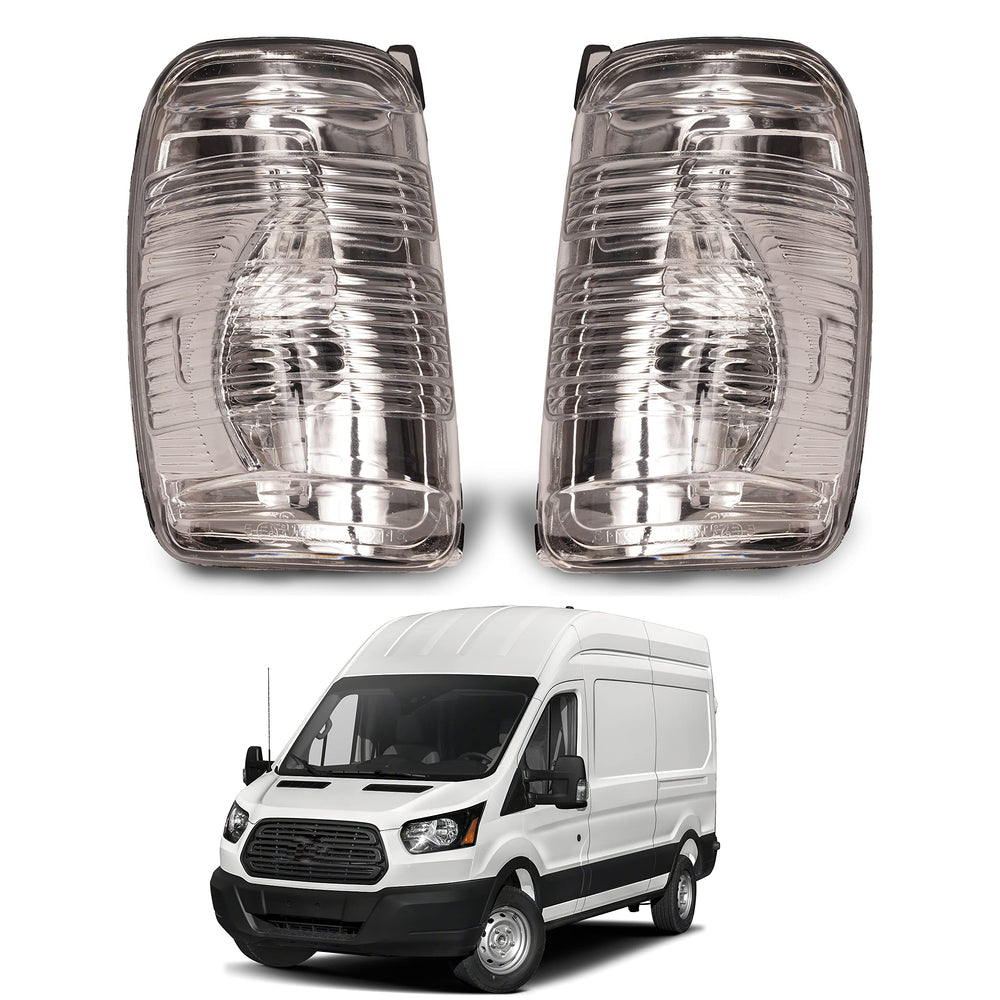 WOZUA front view of clear mirror indicator lens showing exact fit benefit