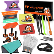 WRAPXPERT front of kit showing organized 21-in-1 tools for fast setup