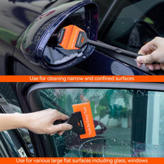 WRAPXPERT mini squeegee long-handle detail for tight corners and precise pressure