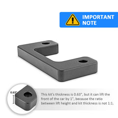 Wsays side profile with lift highlighting one-inch front raise and balanced appearance
