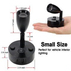 WTNYOU installed over an RV bed providing focused light without disturbance
