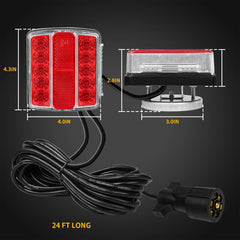 WUSHIXAN 24-foot cable and 7-pin plug, ensures wide vehicle compatibility