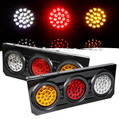 WUSHIXAN front view tail light showing iron bracket and robust mount benefit improved durability