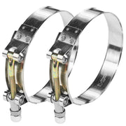 WYSIWYKA front view of two clamps showing packaging and robust build benefit durable storage