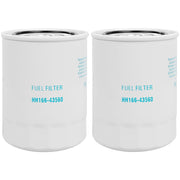 wzyufon front view of two HH166-43560 filters showing label and fitment benefit
