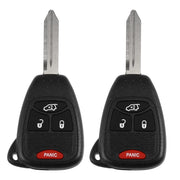 X AUTOHAUX front-facing remote pair showing buttons and key blank benefit: clear replacement