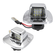 X AUTOHAUX front view of replacement license plate light showing fit and finish for easy upgrade