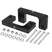 X AUTOHAUX front spacer packaging showing included components and benefit of ready-to-install