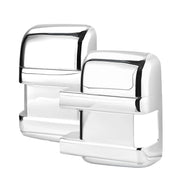 X AUTOHAUX front view of chrome full mirror covers showing clean fit and enhanced style