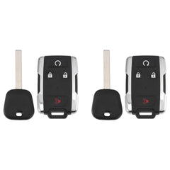 X AUTOHAUX front view of two key fobs showing ready-to-program convenience