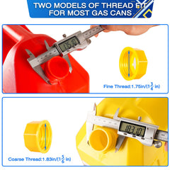 x-vesolje two vent caps side-by-side showing choice between threaded vent and installable cap