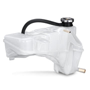 X4XZ front view of coolant reservoir showing fit and shape for easy replacement