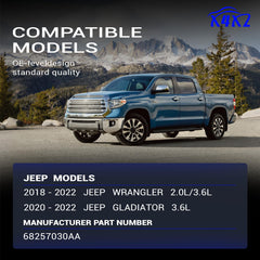 X4XZ side profile of 68257030AA highlighting shape for reliable airbox sealing benefit