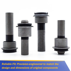 X4XZ bushings beside ruler for scale, ensures correct part fitment confirmation
