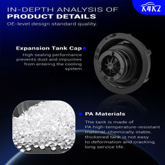 X4XZ side translucent tank showing coolant level visibility benefit
