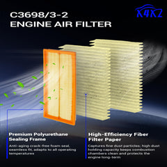 X4XZ filter installed in engine bay showing correct placement and protection