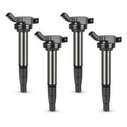 X4XZ front view of 4PCS UF596 coil pack showing complete replacement set and fitment benefit