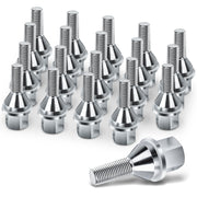 X4XZ front view of 611-005 20-piece chrome lug bolts showing full set and packaging benefit: ready replacement