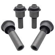 X4XZ front view of bushing kit showing parts and fit, improves subframe stability
