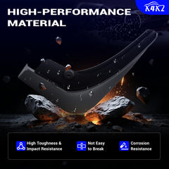 X4XZ mud flap mounted front view protecting lower bumper from debris
